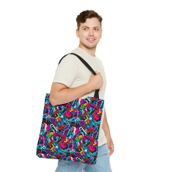 Vibrant Graffiti Illusions Tote Bag - Image 11