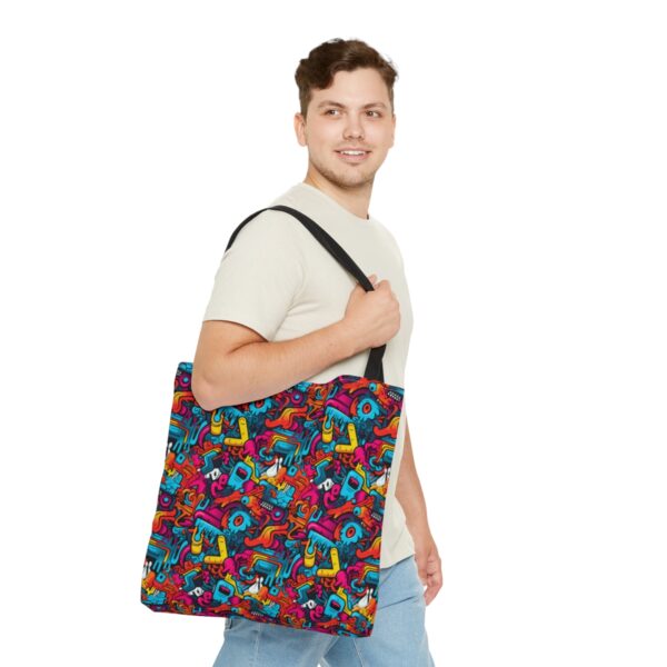 Vibrant Graffiti Illusions Tote Bag - Image 11