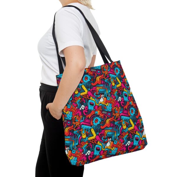 Vibrant Graffiti Illusions Tote Bag - Image 12