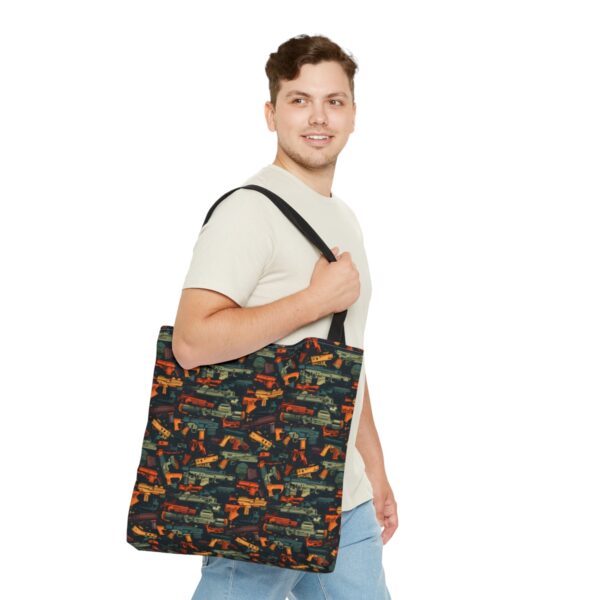 Colorful Gun Parts Tote Bag - Image 11