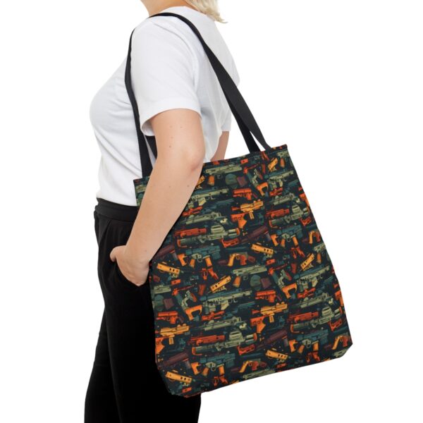 Colorful Gun Parts Tote Bag - Image 12