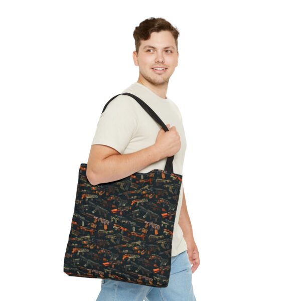 Colorful Gun Parts Tote Bag - Image 11