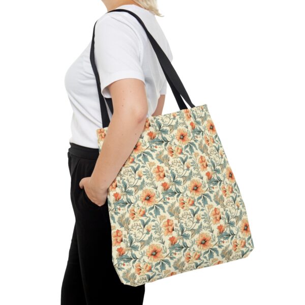 1920's Style Light Floral Tote Bag - Image 12