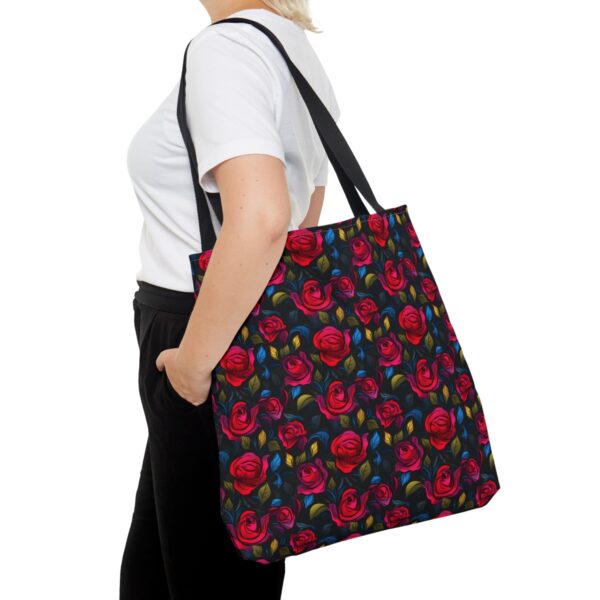 High Contrast Rose Tote Bag - Image 4