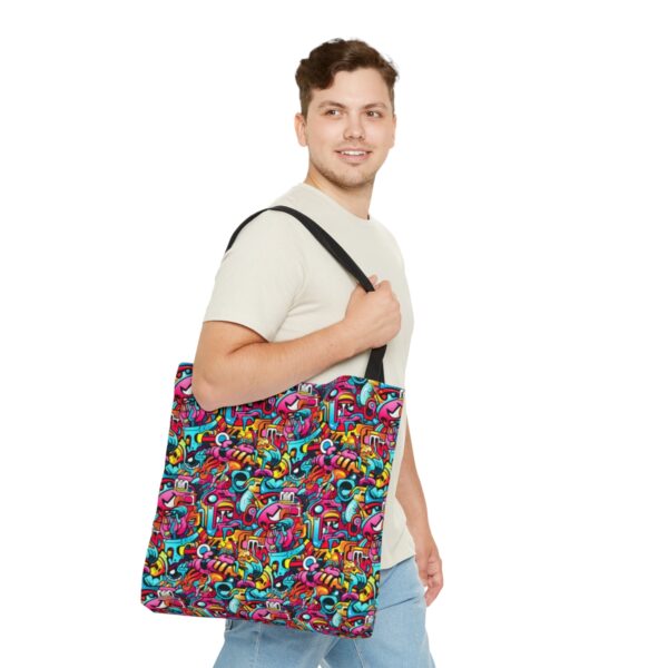 Vibrant Graffiti Illusions Tote Bag - Image 11