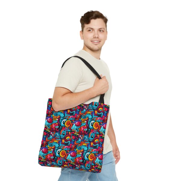 Vibrant Graffiti Illusions Tote Bag - Image 11