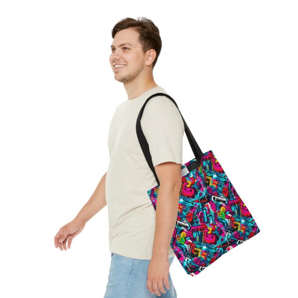 Vibrant Graffiti Illusions Tote Bag - Image 7