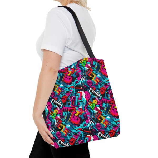 Vibrant Graffiti Illusions Tote Bag - Image 8