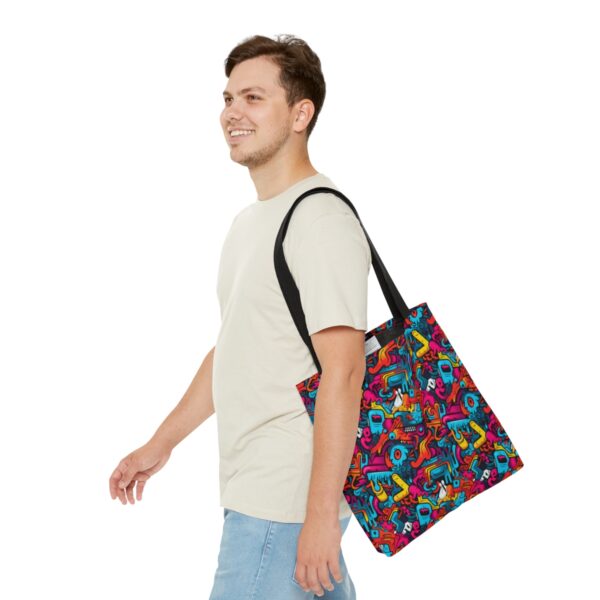 Vibrant Graffiti Illusions Tote Bag - Image 7