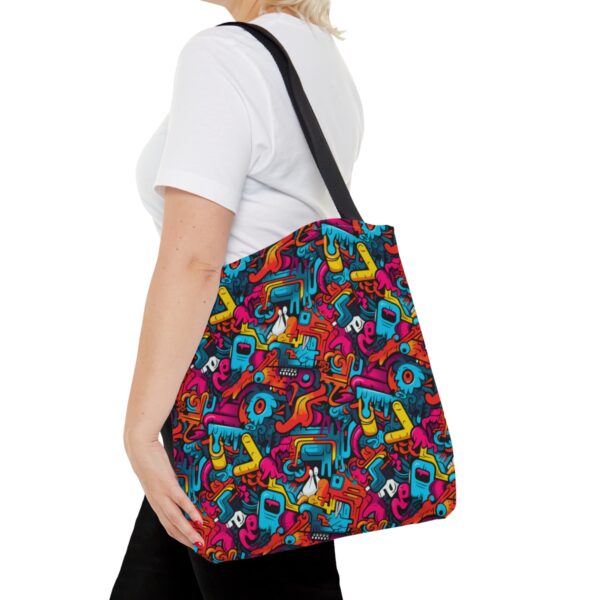 Vibrant Graffiti Illusions Tote Bag - Image 8