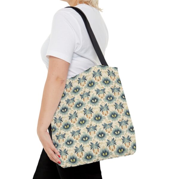 1920's Style Light Floral Tote Bag - Image 8