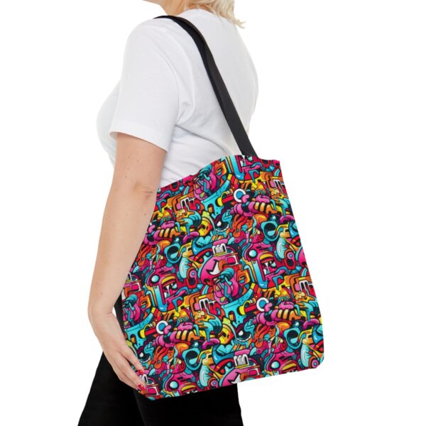 Vibrant Graffiti Illusions Tote Bag - Image 8