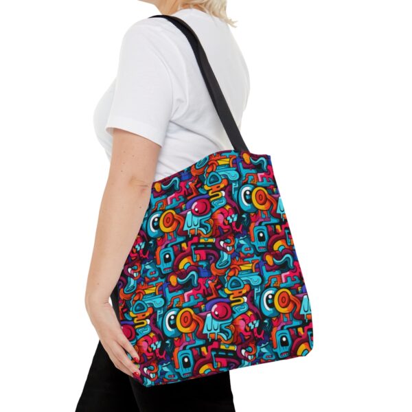 Vibrant Graffiti Illusions Tote Bag - Image 8