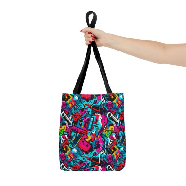 Vibrant Graffiti Illusions Tote Bag - Image 3