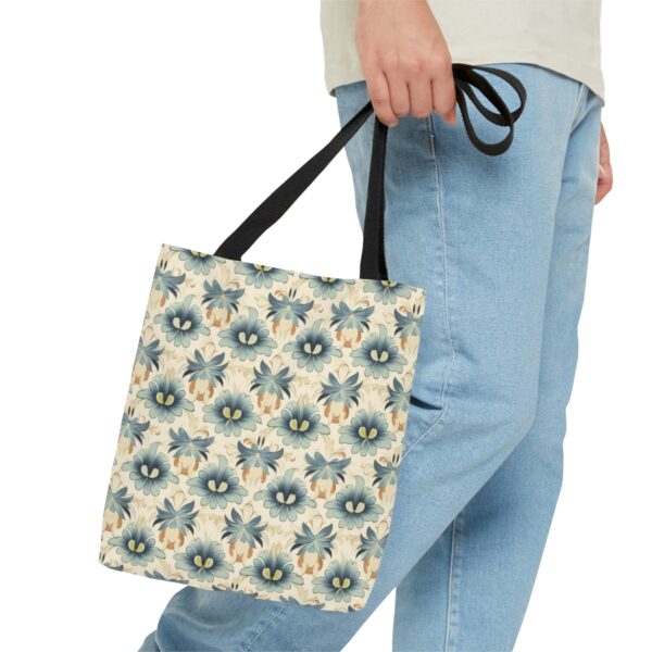 1920's Style Light Floral Tote Bag - Image 4