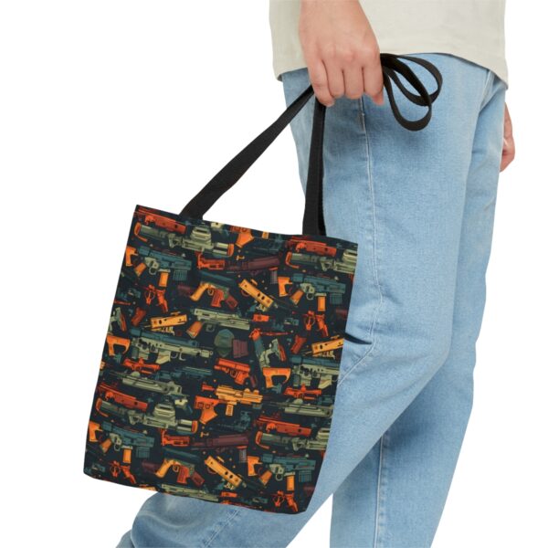 Colorful Gun Parts Tote Bag - Image 4