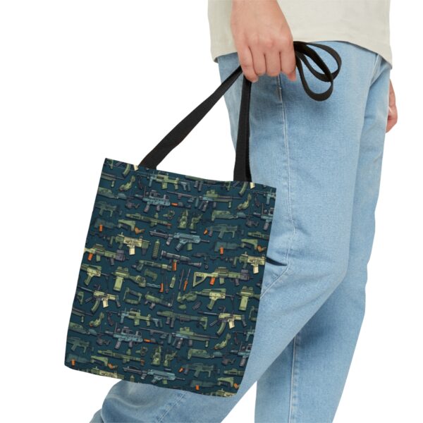 Colorful Gun Parts Tote Bag - Image 4