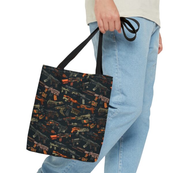 Colorful Gun Parts Tote Bag - Image 4