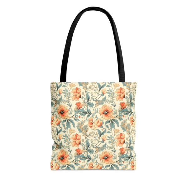 1920's Style Light Floral Tote Bag