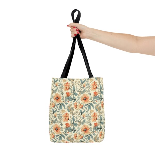 1920's Style Light Floral Tote Bag - Image 3