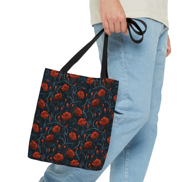 High contrast Rose Tote Bag - Image 4