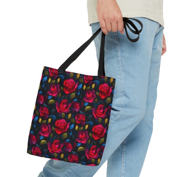 High Contrast Rose Tote Bag - Image 8