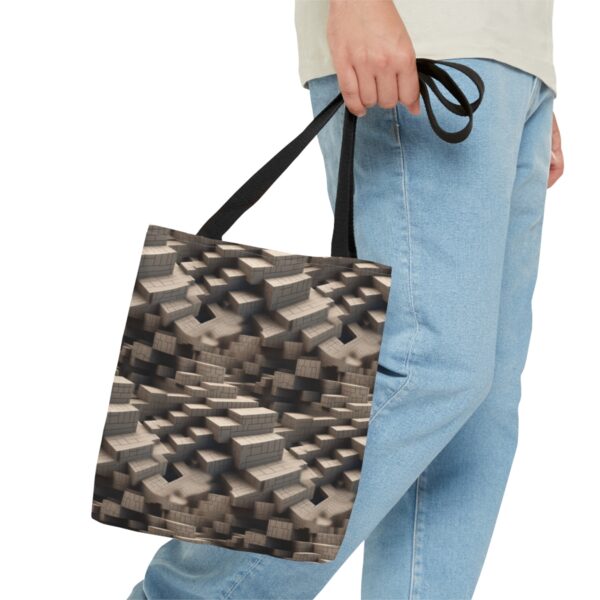 Steps and Stairs Illusions Tote Bag - Image 8