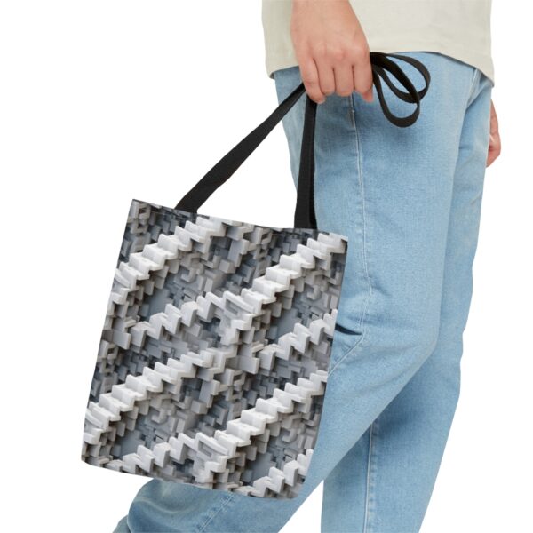 Steps and Stairs Illusions Tote Bag - Image 8