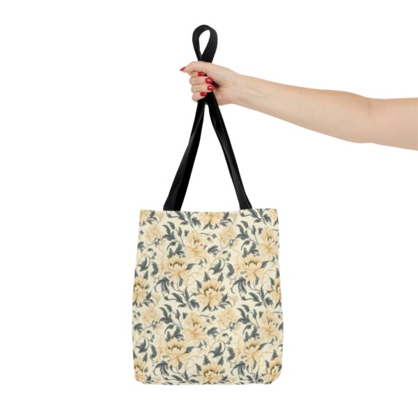 1920's Style Light Floral Tote Bag - Image 7