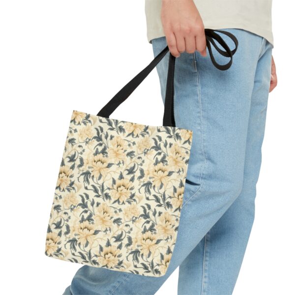 1920's Style Light Floral Tote Bag - Image 8