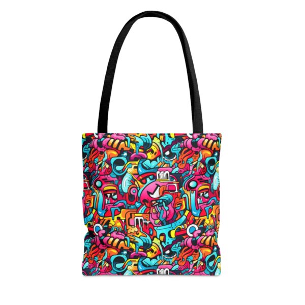 Vibrant Graffiti Illusions Tote Bag