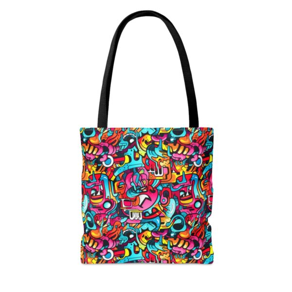 Vibrant Graffiti Illusions Tote Bag - Image 2