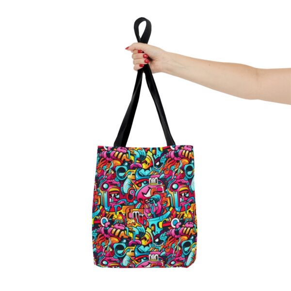 Vibrant Graffiti Illusions Tote Bag - Image 3